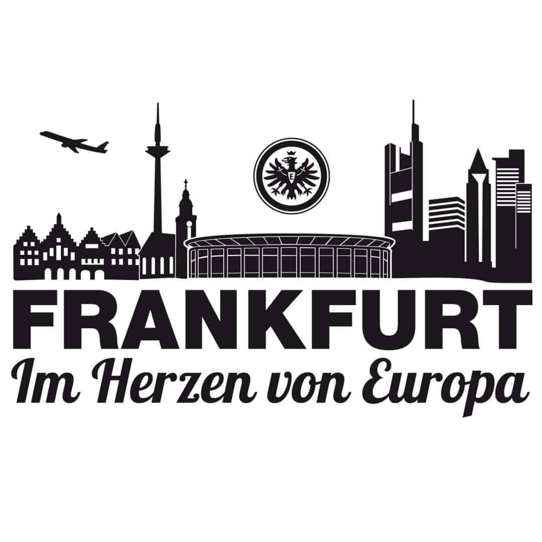 Kaeppel Wandtattoo Eintracht Frankfurt Skyline - Europa Räumungsverkauf