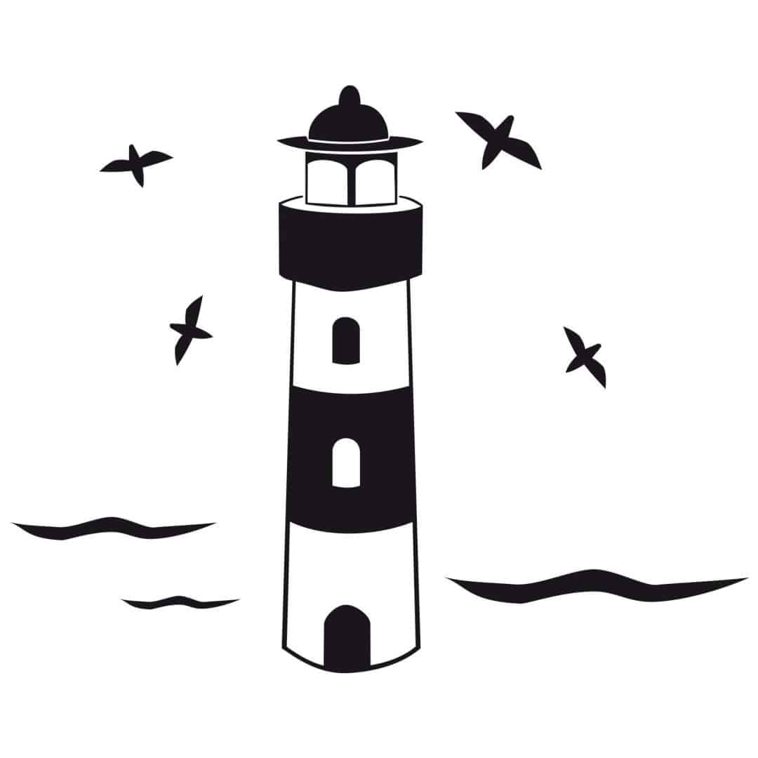 Kaeppel Wandtattoo Leuchtturm Kauf eins, bekomm eins gratis