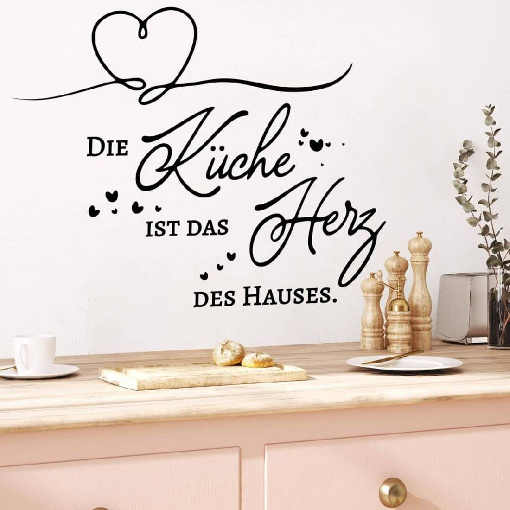 Kaeppel Wandtattoo Die Küche ist das Herz des Hauses VIP-Rabatte
