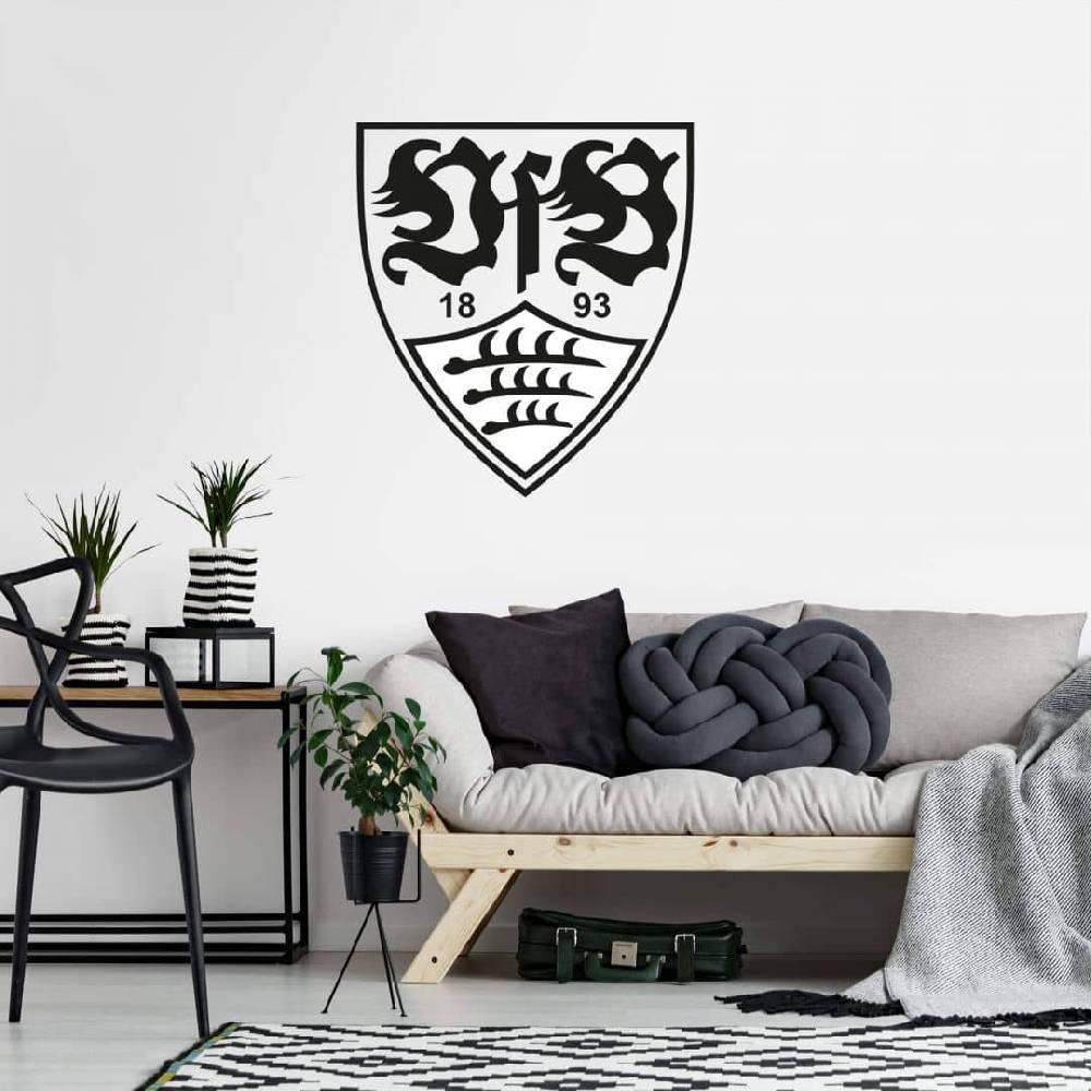 Kaeppel Wandtattoo VfB Stuttgart Logo einfarbig