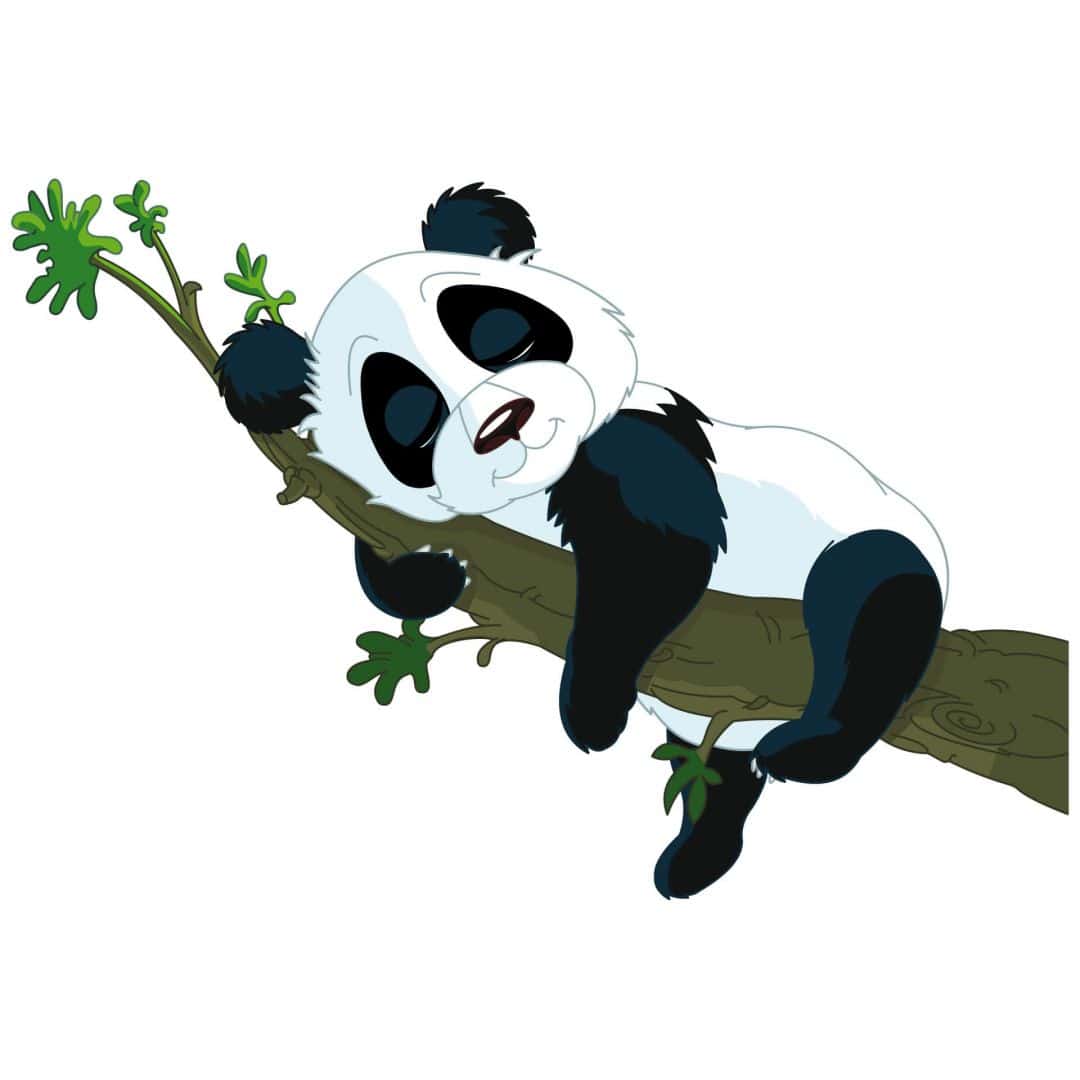 Kaeppel Wandtattoo Schlafender Panda Nur für heute