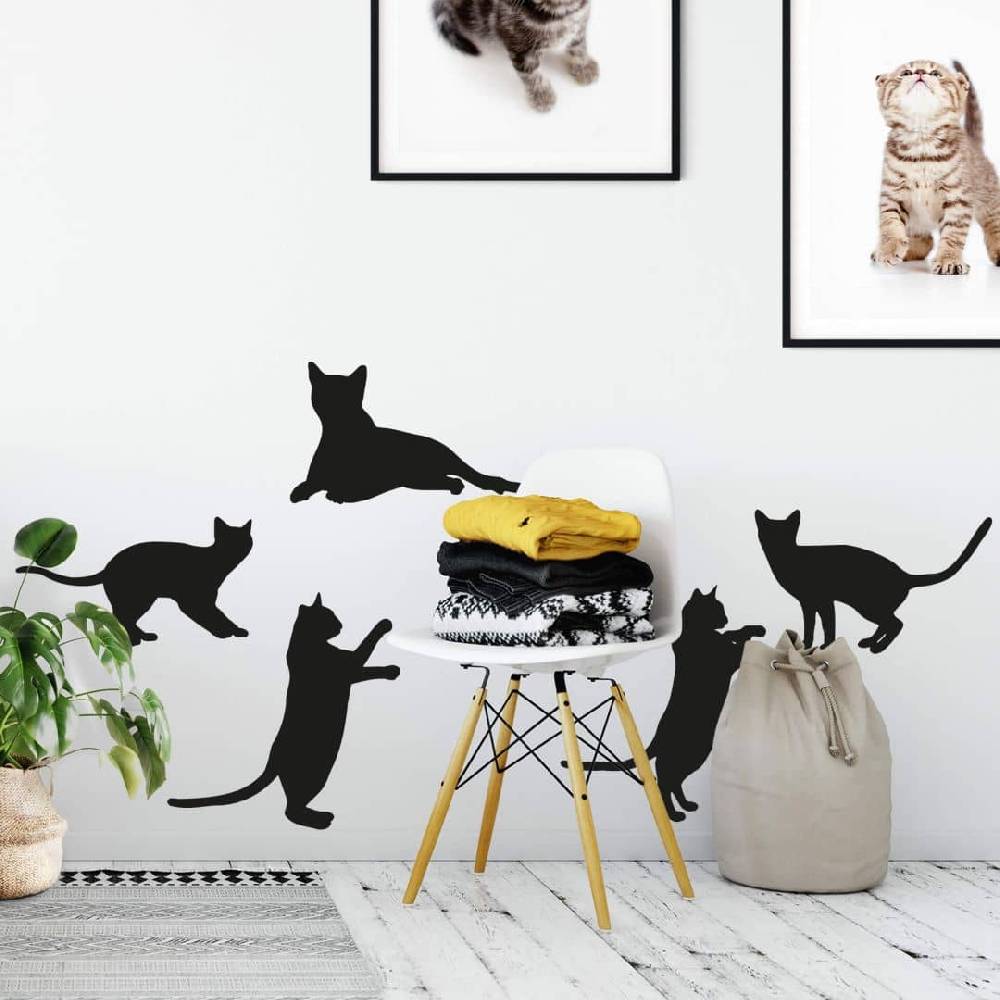 Kaeppel Wandtattoo Katze Nur noch ein Tag übrig