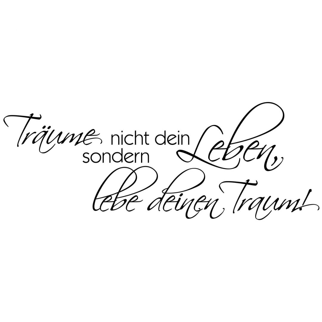 Kaeppel Wandtattoo Träume nicht dein Leben 5 (2-farbig) 2025
