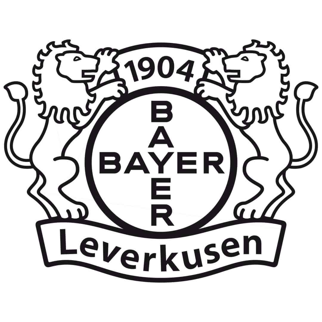 Kaeppel Wandtattoo Bayer 04 Leverkusen Logo einfarbig Kostenloser Versand