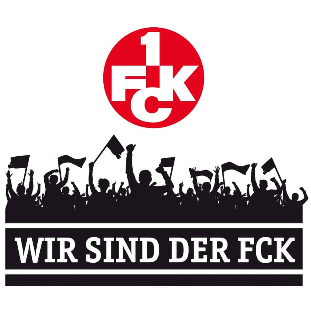 Kaeppel Wandtattoo Wir sind der FCK mit Logo farbig Sonderangebot