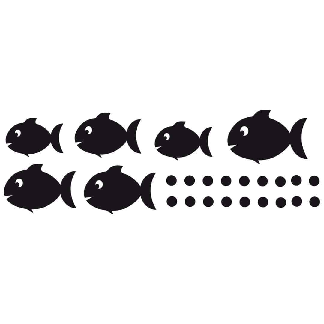 Kaeppel Wandtattoo Fliesendeko Fischset Saisonschlussverkauf