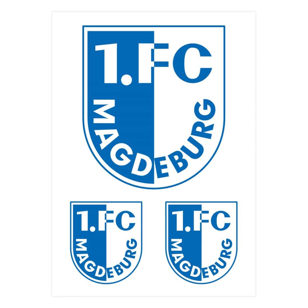 Kaeppel Wandtattoo 1. FC Magdeburg Logo Bogen - 48x70 cm Online Outlet