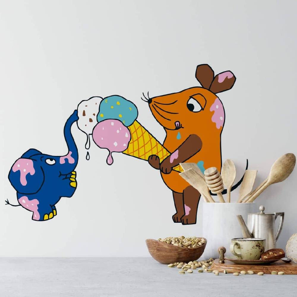 Kaeppel Wandtattoo Die Maus isst Eis