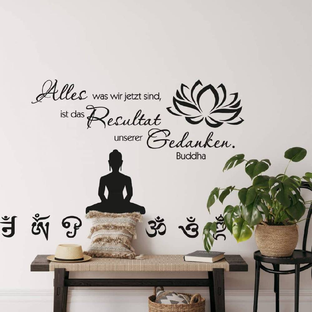 Kaeppel Wandtattoo Buddha - Alles was wir jetzt sind 1