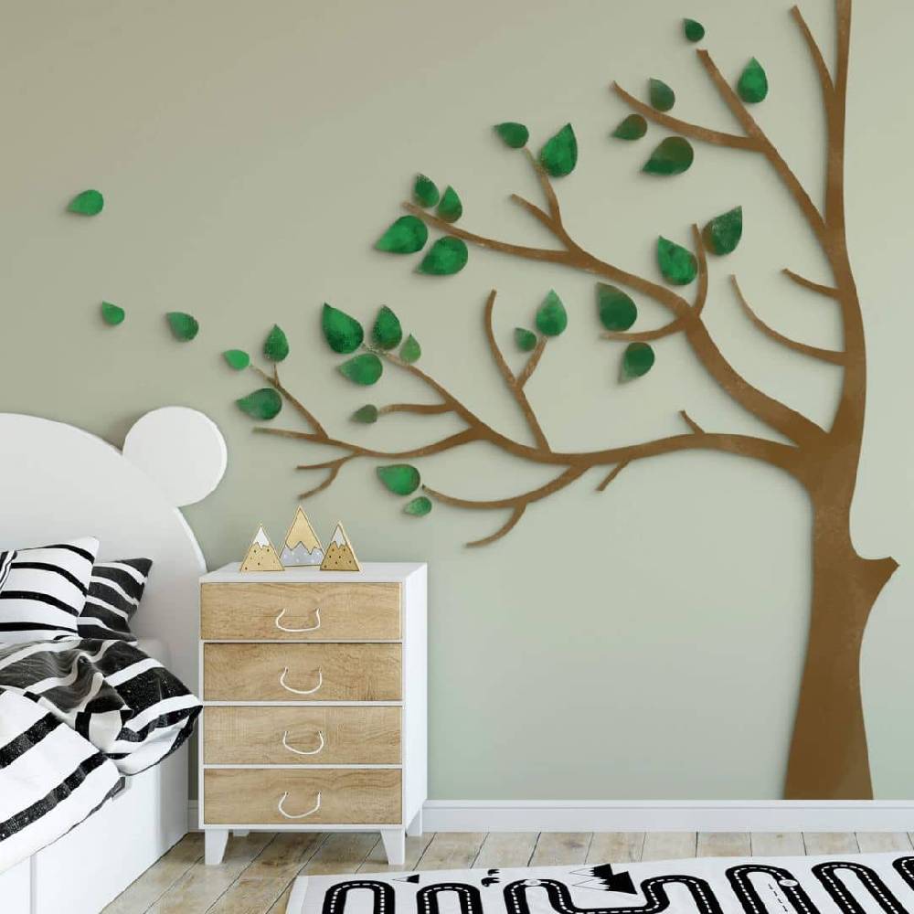 Kaeppel Wanddeko XXL Baum - MDF Natur Riesige Ersparnisse