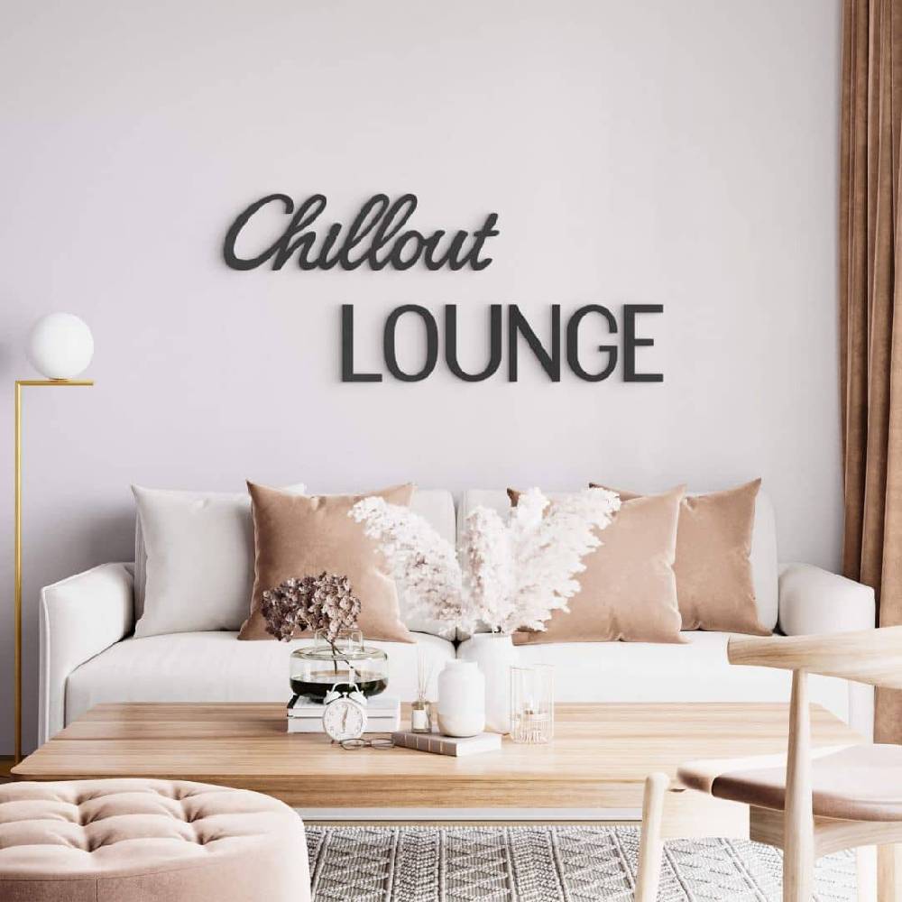 Kaeppel MDF Schriftzug modern Chillout Lounge