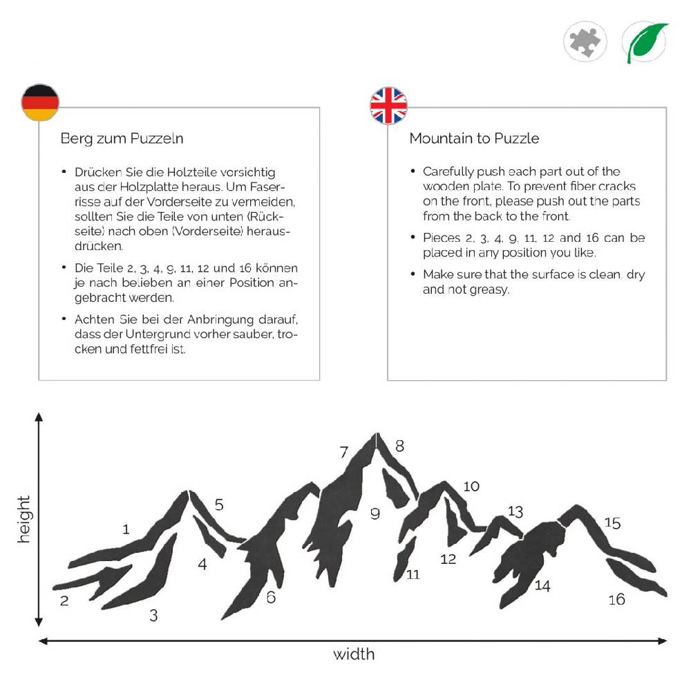 Kaeppel Holzdeko Pappel - Berg Puzzle Bis zu 60% Rabatt