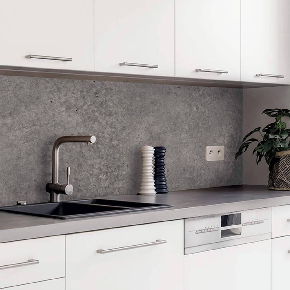 Kaeppel resimdo Klebefolie Beton-Optik , dunkelgrau - Möbelfolie, Küchenrückwand, Badfolie, Fliesenaufkleber