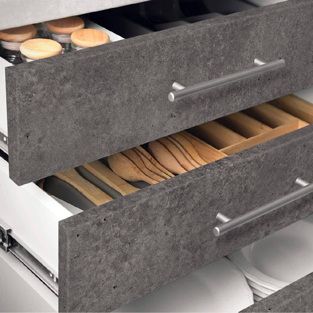 Kaeppel resimdo Klebefolie Beton-Optik , dunkelgrau - Möbelfolie, Küchenrückwand, Badfolie, Fliesenaufkleber Riesige Rabatte