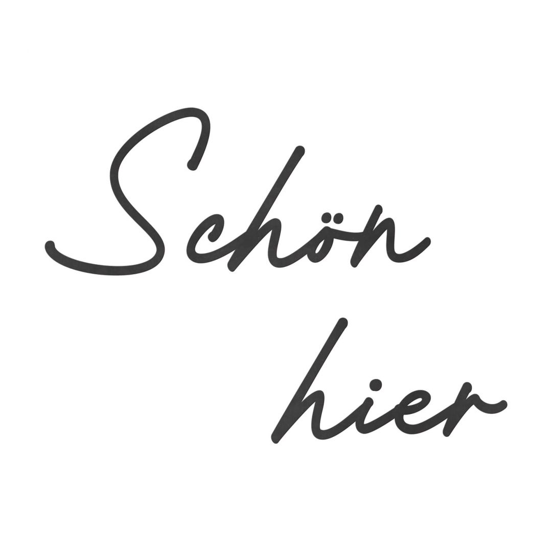 Kaeppel 3D Schriftzug Schön hier - MDF Holzdeko Begrenzt auf 3 Tage