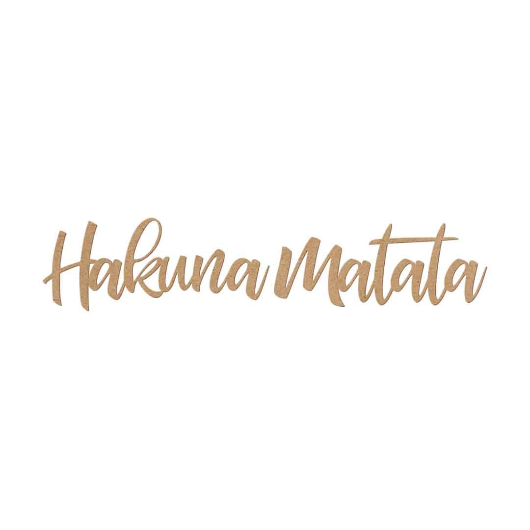 Kaeppel Holzdeko Schriftzug Hakuna Matata - MDF Natur (2-teilig) Verkauf
