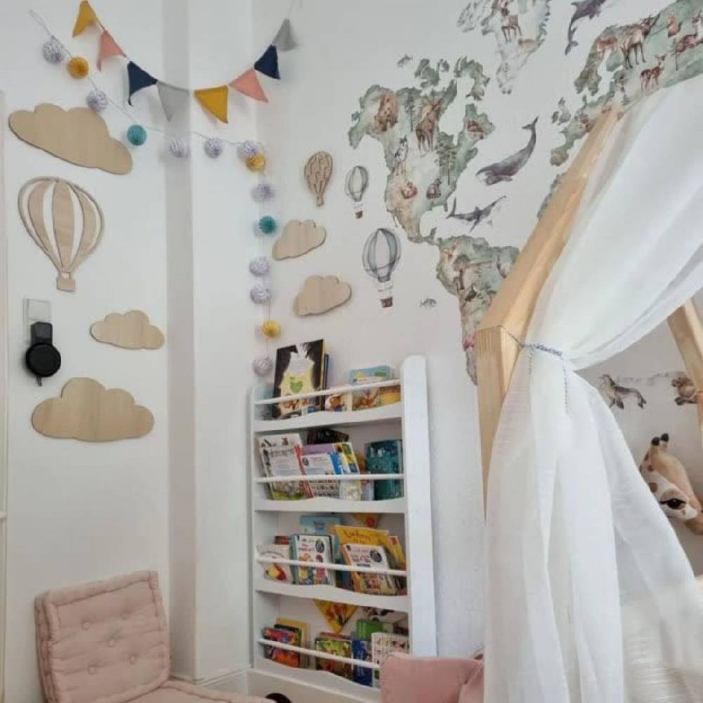 Kaeppel 3D Holzdeko Kinderzimmer - Wolken Set (5-teilig) im Angebot
