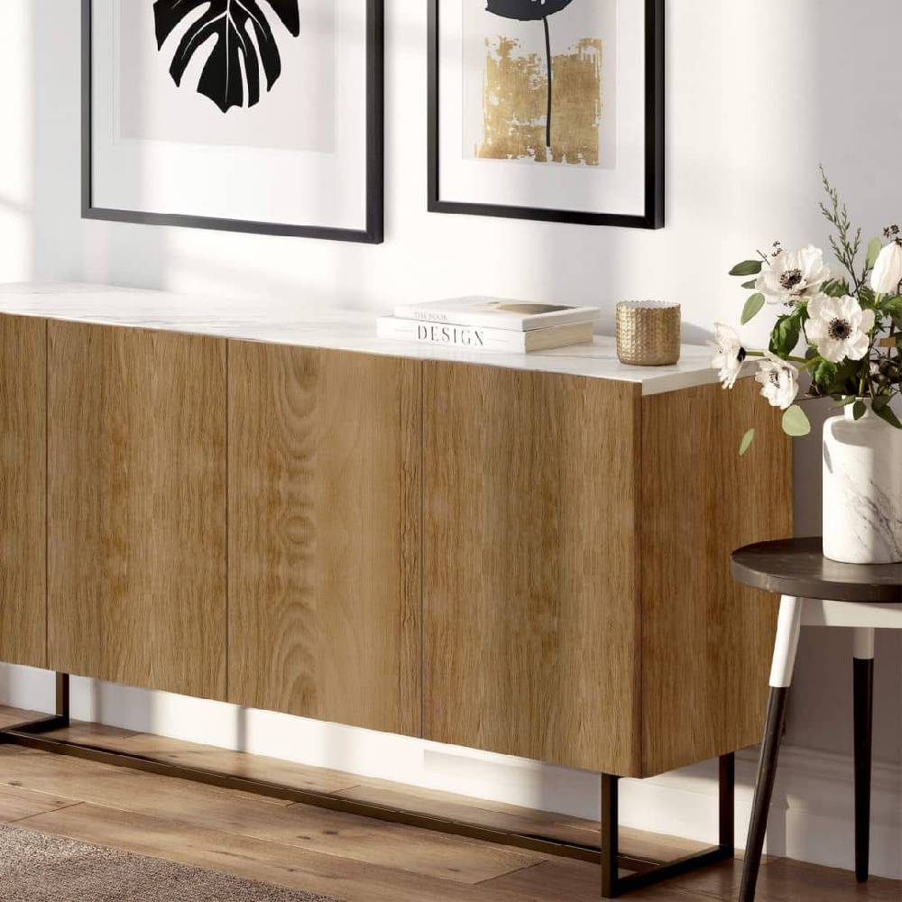 Kaeppel 3D Klebefolie - Holzoptik - Möbelfolie, Küchenrückwand, Badfolie, Fliesenaufkleber - braun
