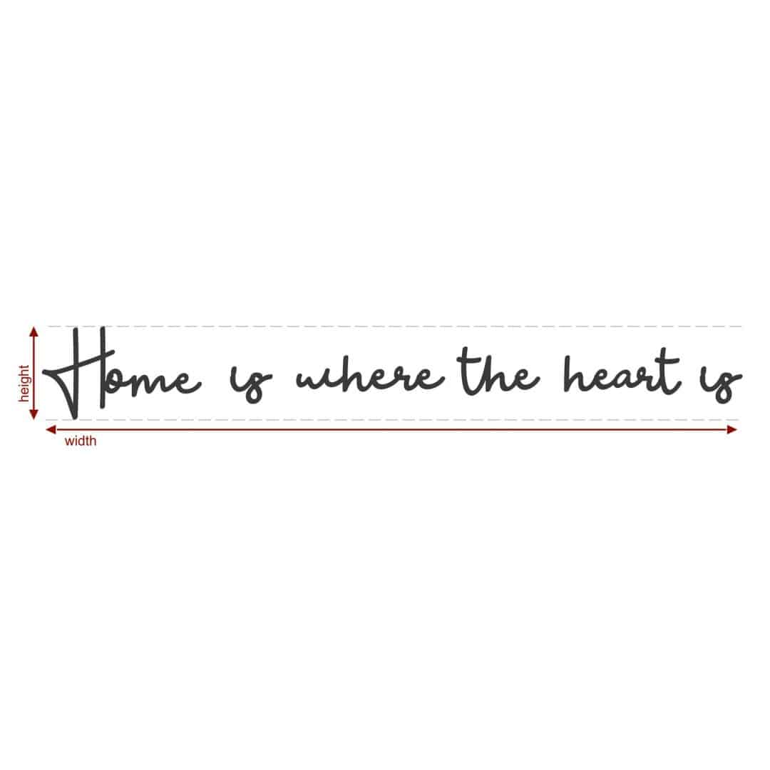 Kaeppel MDF-Holzbuchstaben Home is where the heart is (6-teilig) Muttertagsangebot