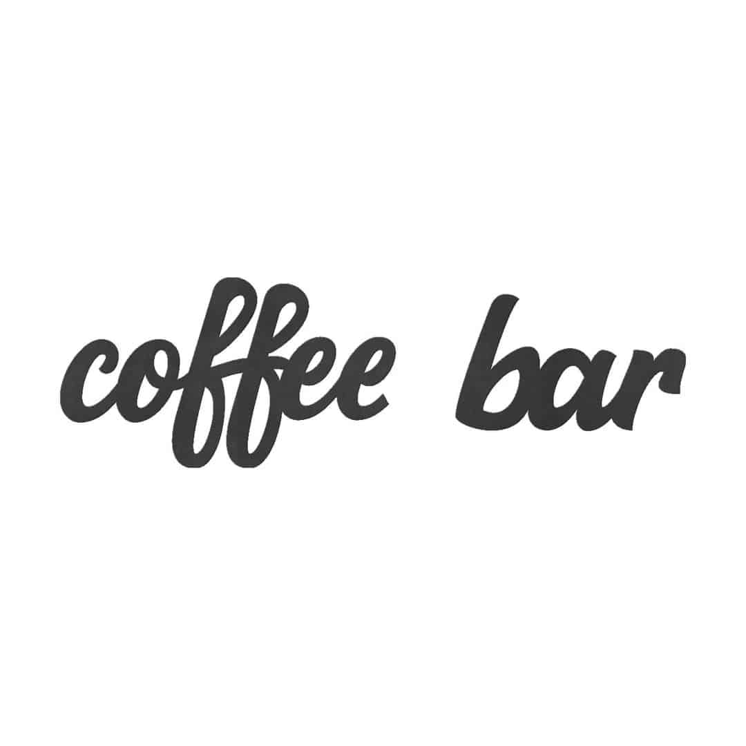 Kaeppel Holzdeko - 3D Schriftzug für die Küche - Coffee Bar - MDF Top Angebot