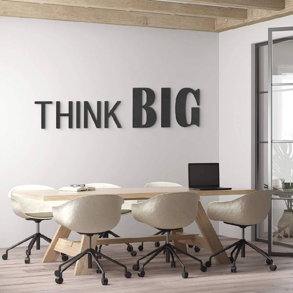 Kaeppel 3D MDF Schriftzug THINK BIG