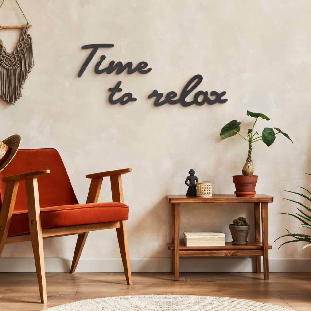 Kaeppel MDF - Holzdeko - Time to relax