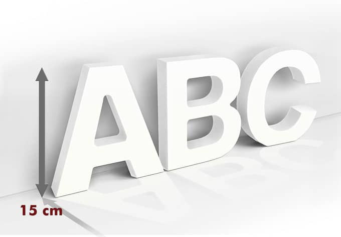 Kaeppel Dekobuchstaben 15 cm Buchstabenhöhe