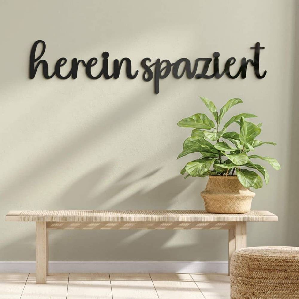 Kaeppel Acryldeko 3D-Schriftzug Hereinspaziert
