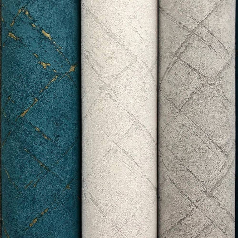 Kaeppel Vliestapete Vintage Tapete blau, metallic - Private Walls Emotion im Angebot