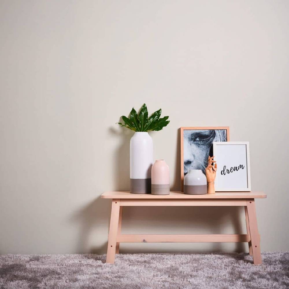 Kaeppel Uni Tapete Creme, Weiß Vliestapete Schlafzimmer einfarbig modern glatt Tapetenrolle A.S. Création Fabrikverkauf