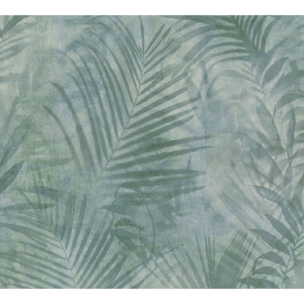 Kaeppel A.S. Création Vliestapete Neue Bude 2.0 Tropical Concret Palmentapete in Dschungel Optik grau, grün Blitzverkäufe