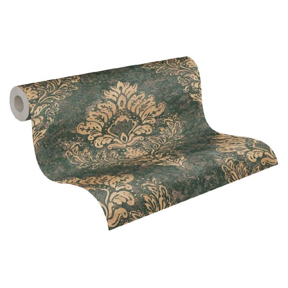 Kaeppel Barocktapete Vliestapete Livingwalls Metropolitan Stories Barocktapete von A.S. Création 379011 in beige, braun, grün