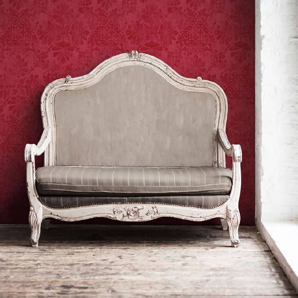 Kaeppel A.S. Création Vliestapete Memory Barocktapete mit Ornamenten Glitzereffekt metallic, rot Saisonschlussverkauf