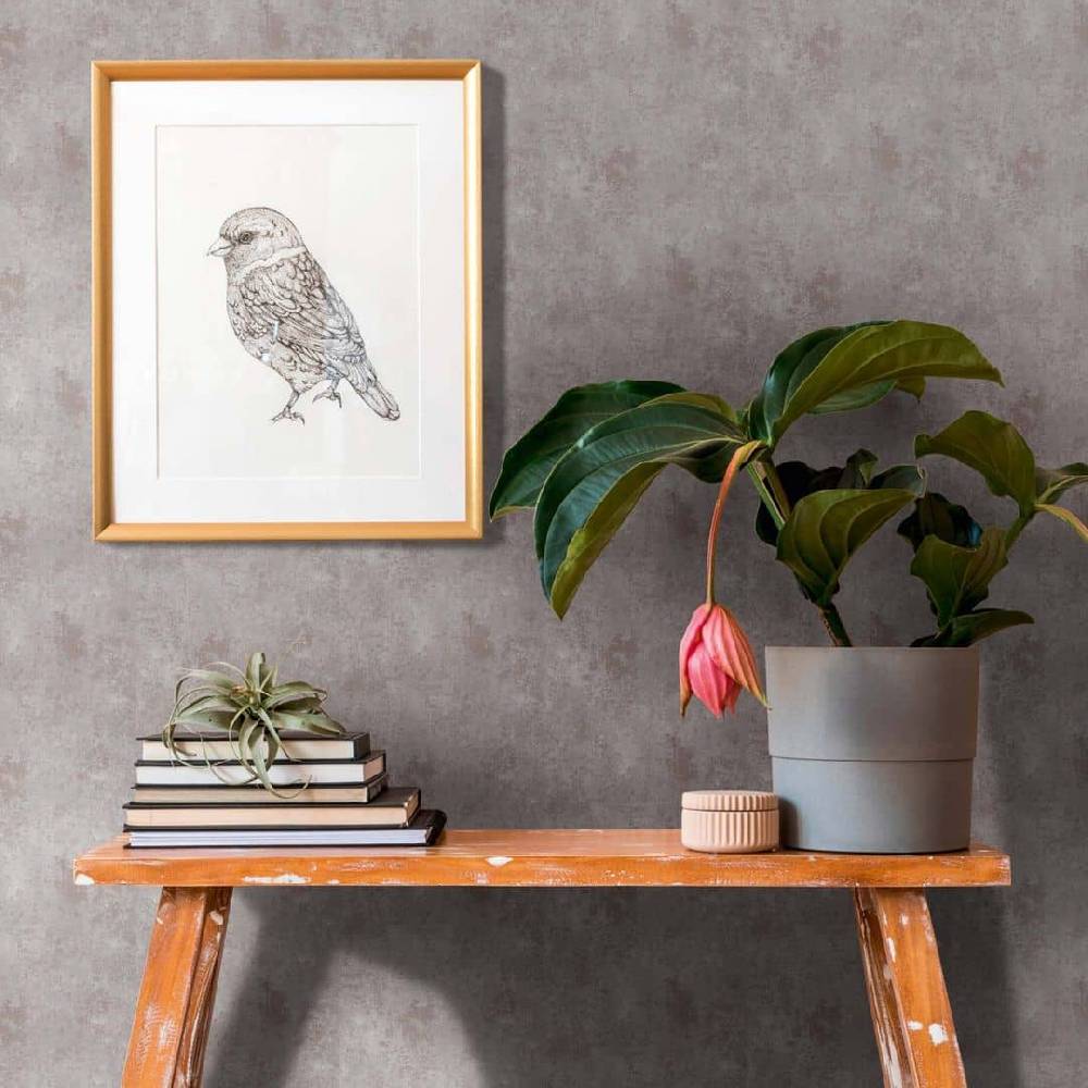 Kaeppel Tapete Grau Braun moderne Vintage Vliestaoete für Wohnzimmer, Schlafzimmer Top Angebot