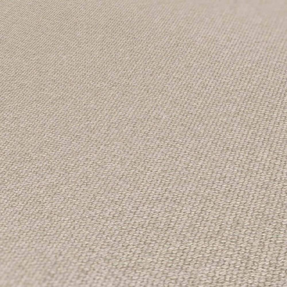 Kaeppel Tapete Greige - Uni Vliestapete Beige Grau - Stoffoptik Wandtapete Riesige Ersparnisse