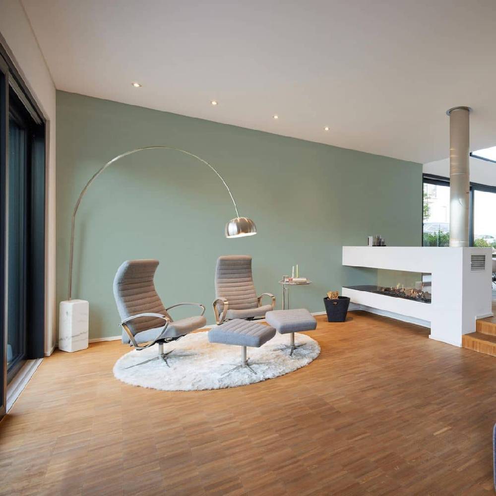 Kaeppel Livingwalls Unitapete My Home My Spa Vliestapete einfarbig eukalyptusgrün