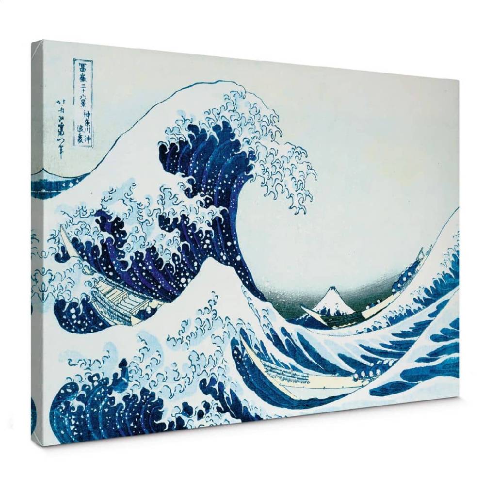 Kaeppel Leinwandbild Hokusai - Die große Welle von Kanagawa