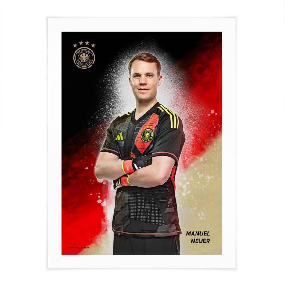 Kaeppel Poster, Wandbild DFB Neuer Kostenloser Versand international