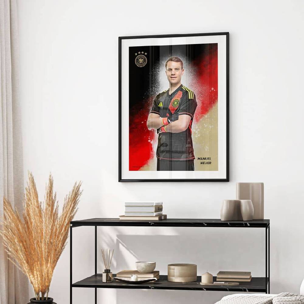 Kaeppel Poster, Wandbild DFB Neuer Kostenloser Versand international