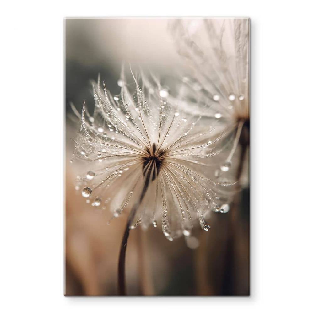 Kaeppel Glasbild Pusteblume in Morgentau - Treechild