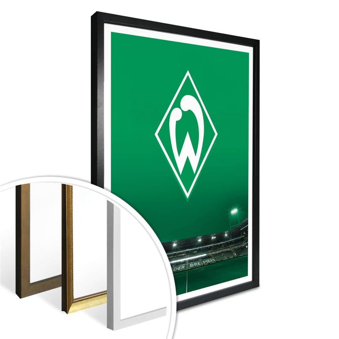 Kaeppel Poster Werder Bremen Logo mit Tribüne Rabatte dieses Monats