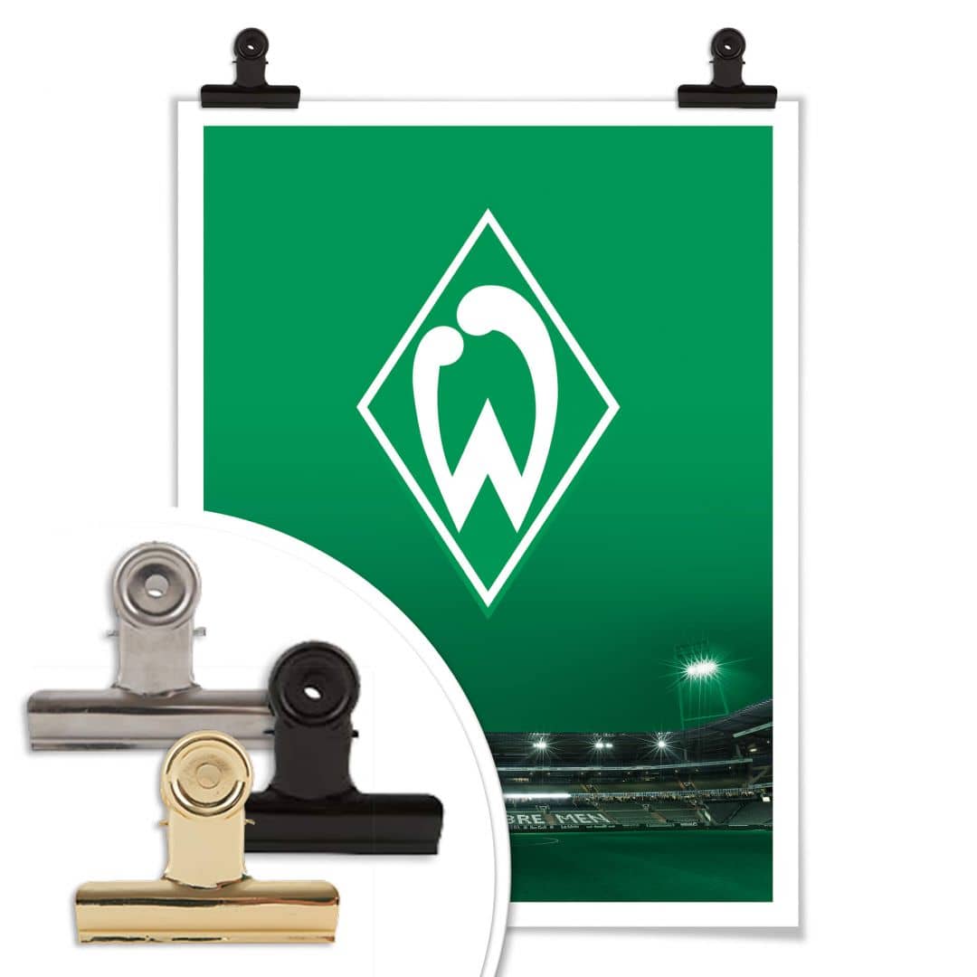 Kaeppel Poster Werder Bremen Logo mit Tribüne Rabatte dieses Monats