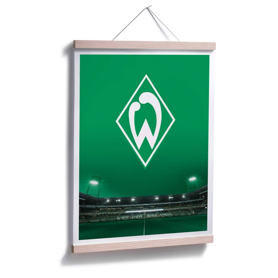 Kaeppel Poster Werder Bremen Logo mit Tribüne Rabatte dieses Monats