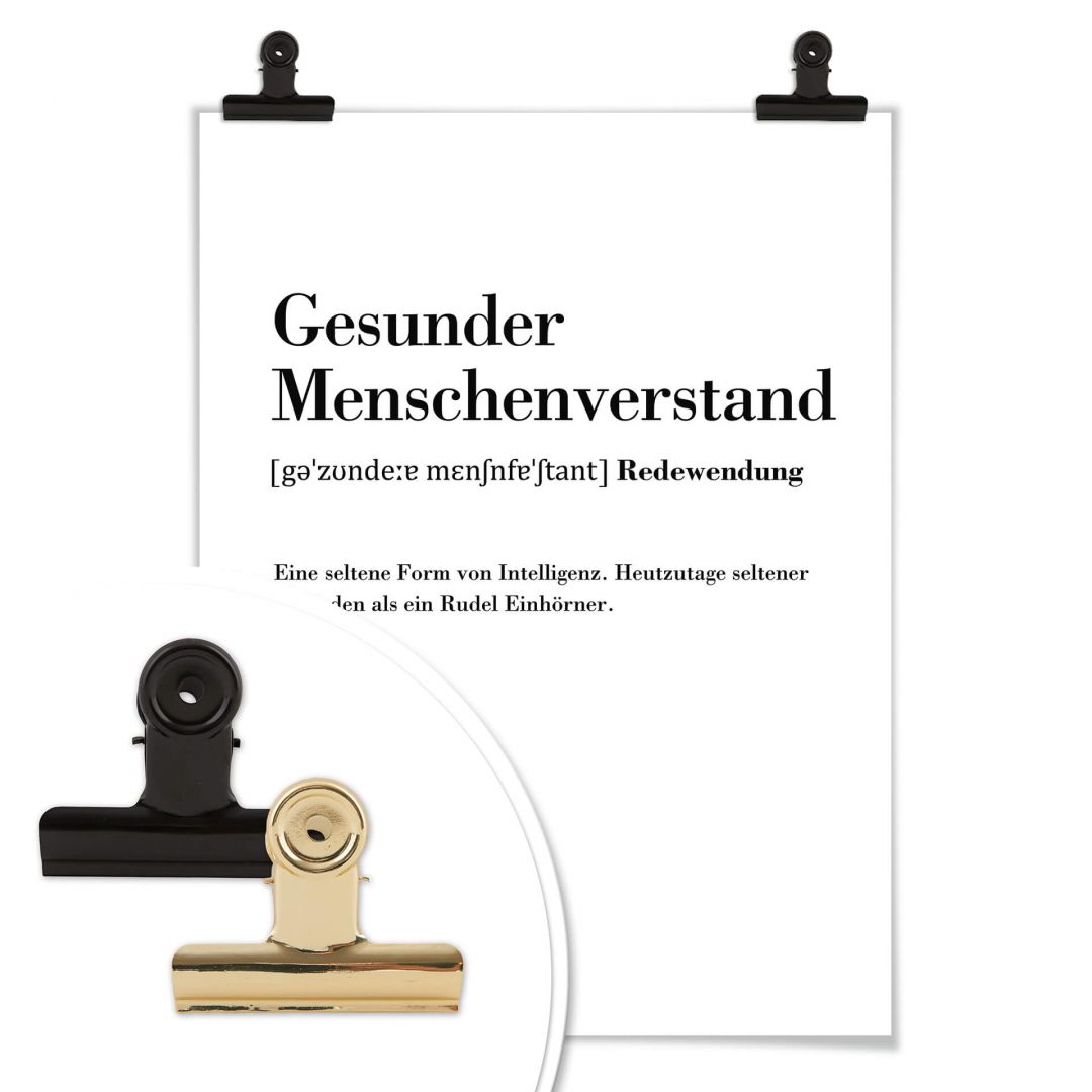 Kaeppel Poster Grammatik - Gesunder Menschenverstand 2025