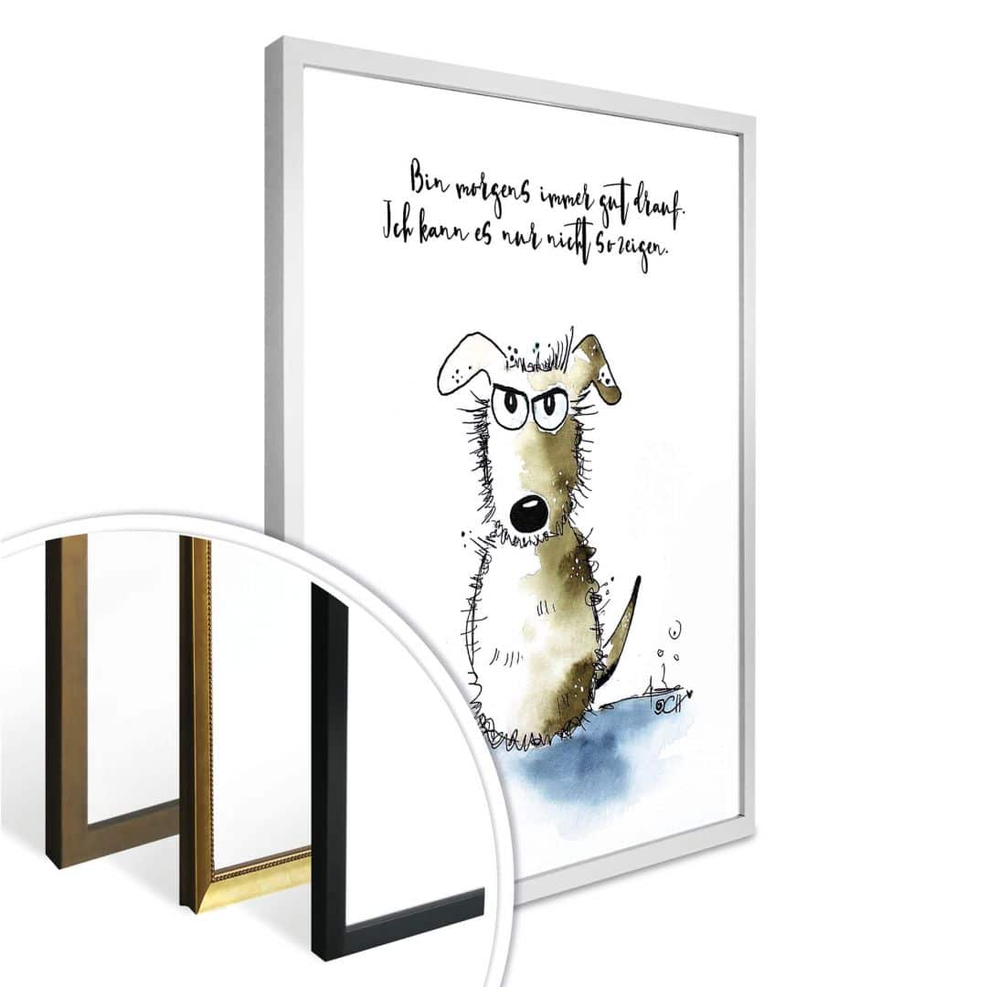 Kaeppel Poster Hagenmeyer - Bin morgens immer gut drauf Outlet
