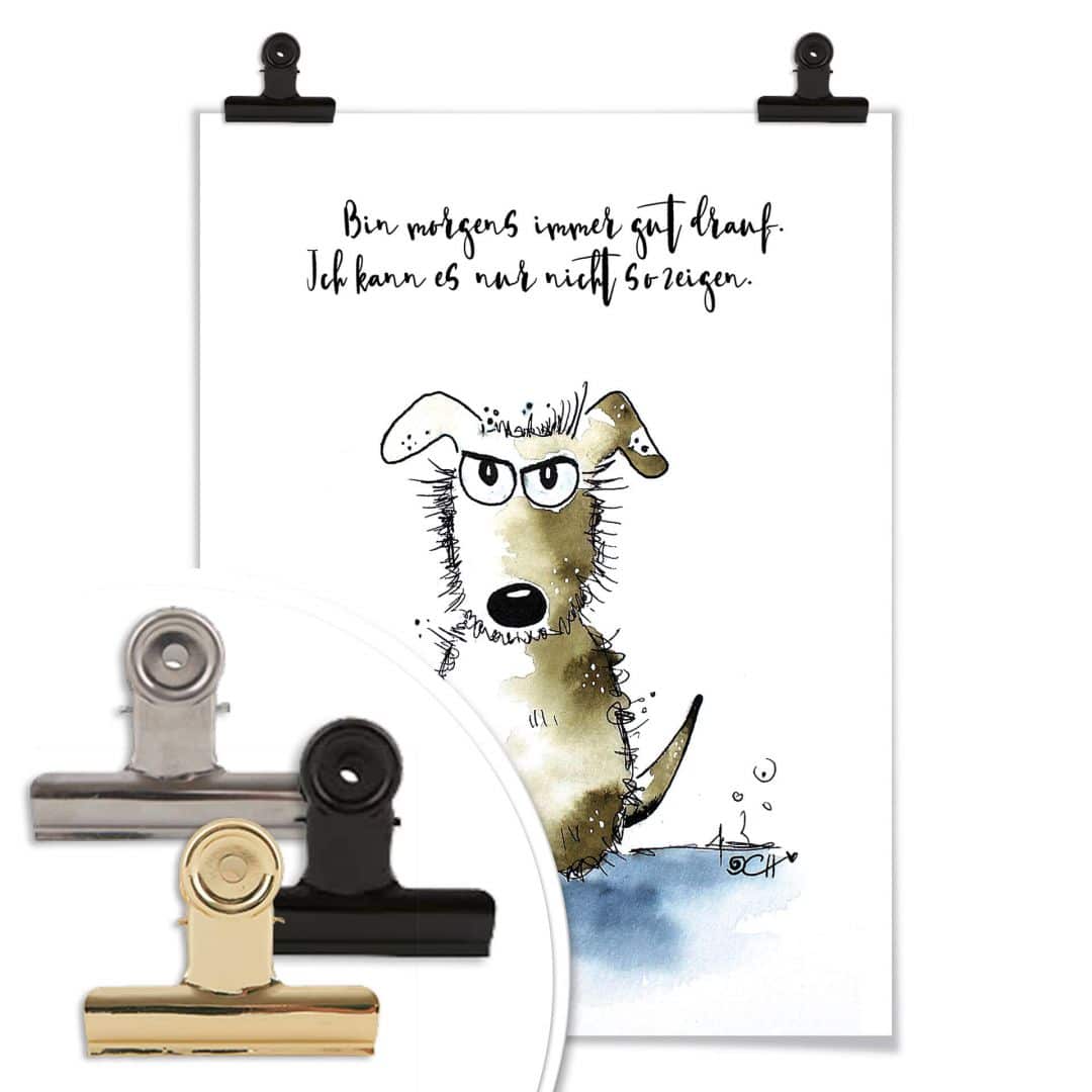 Kaeppel Poster Hagenmeyer - Bin morgens immer gut drauf Outlet
