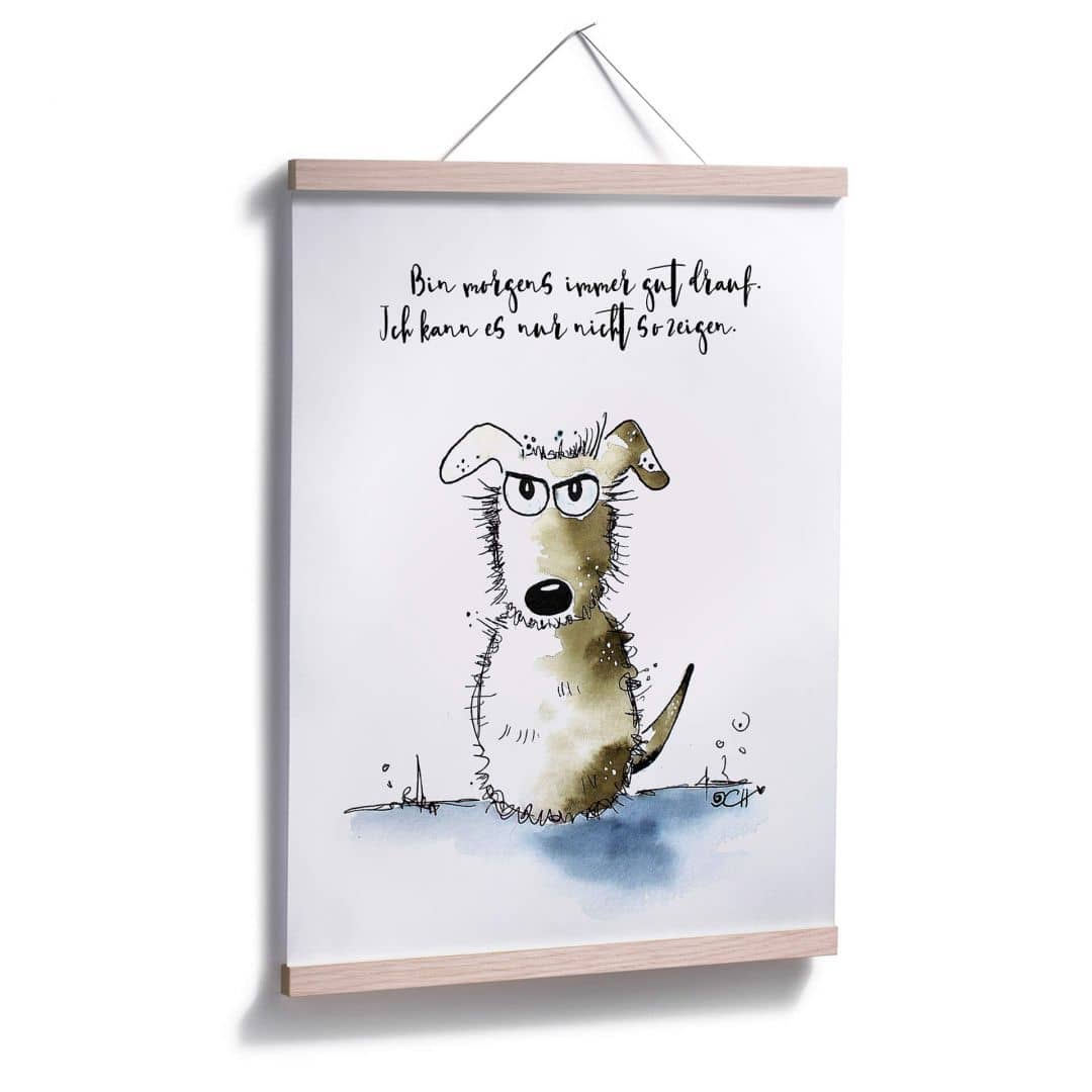 Kaeppel Poster Hagenmeyer - Bin morgens immer gut drauf Outlet