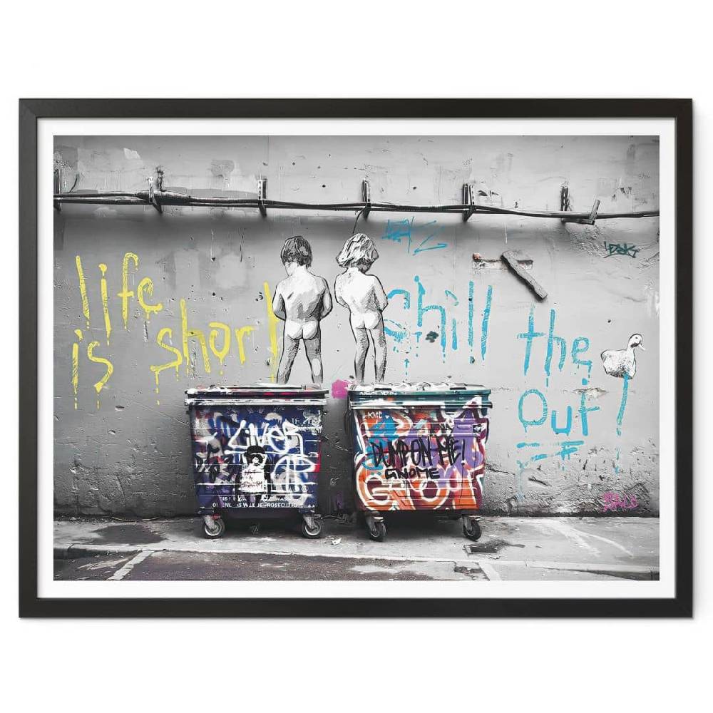 Kaeppel Poster Banksy - Life is short