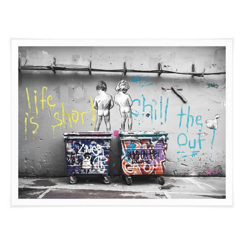 Kaeppel Poster Banksy - Life is short Schlussverkauf