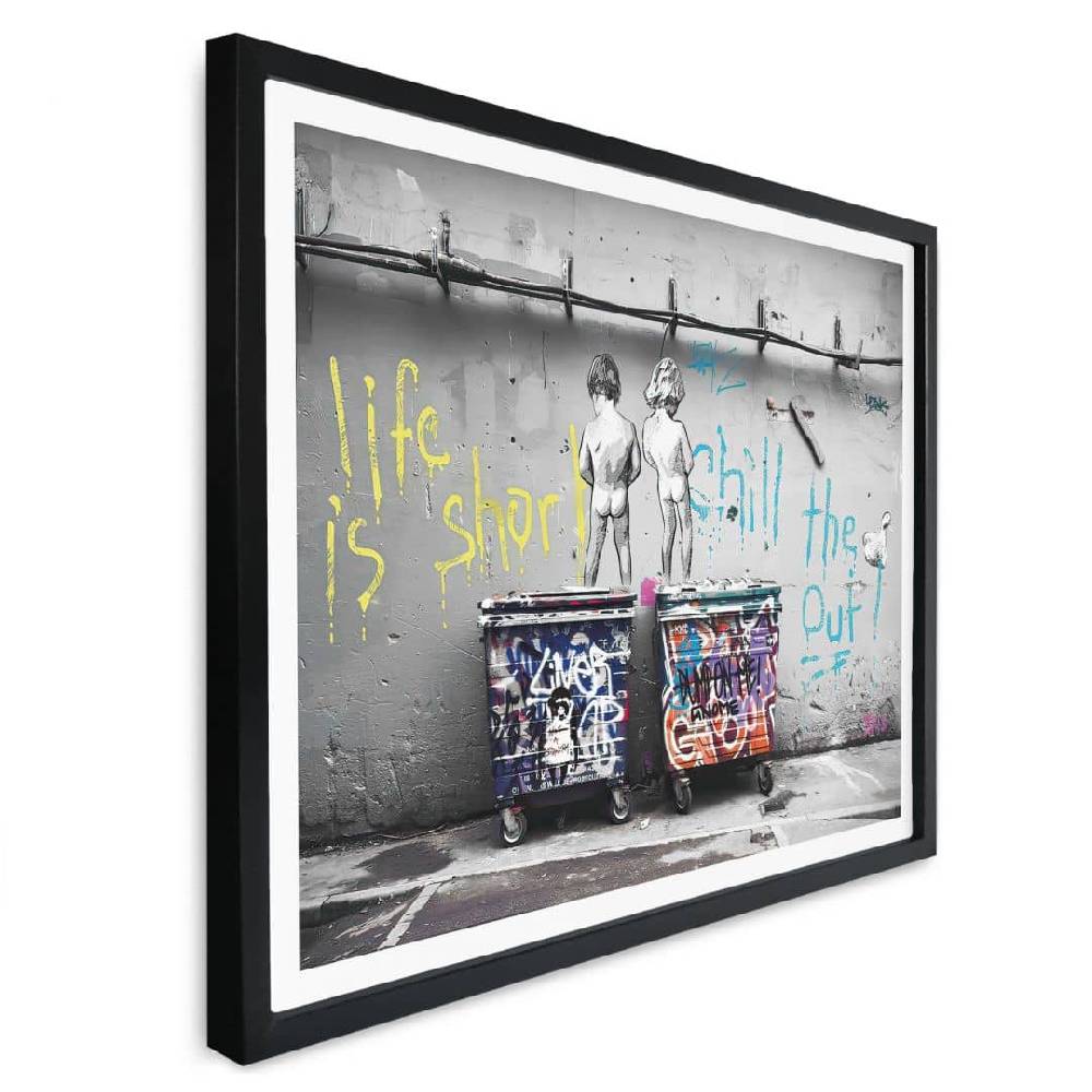 Kaeppel Poster Banksy - Life is short Schlussverkauf